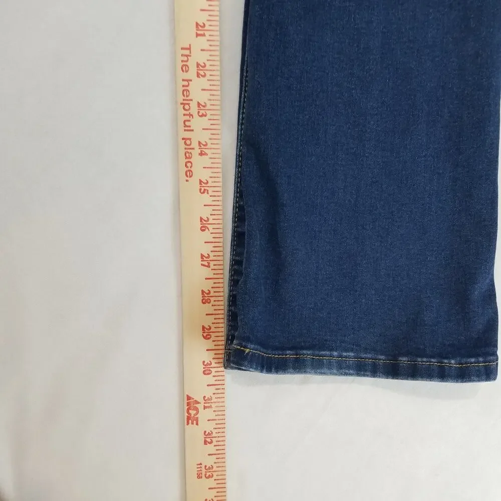 Apt 9 Jeans Womens Size 8 Tummy Control Bootcut Dark Wash Mid Rise